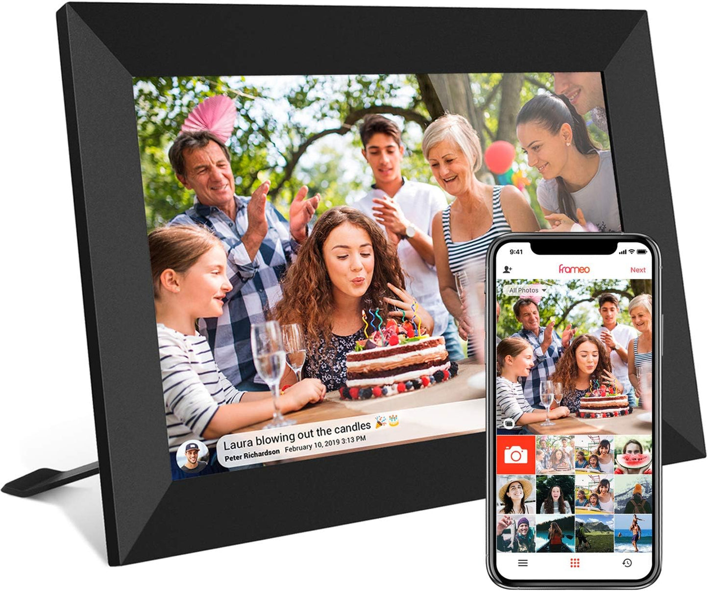 Slimme 32GB Wifi Digitaal Fotokader 10.1 Inch