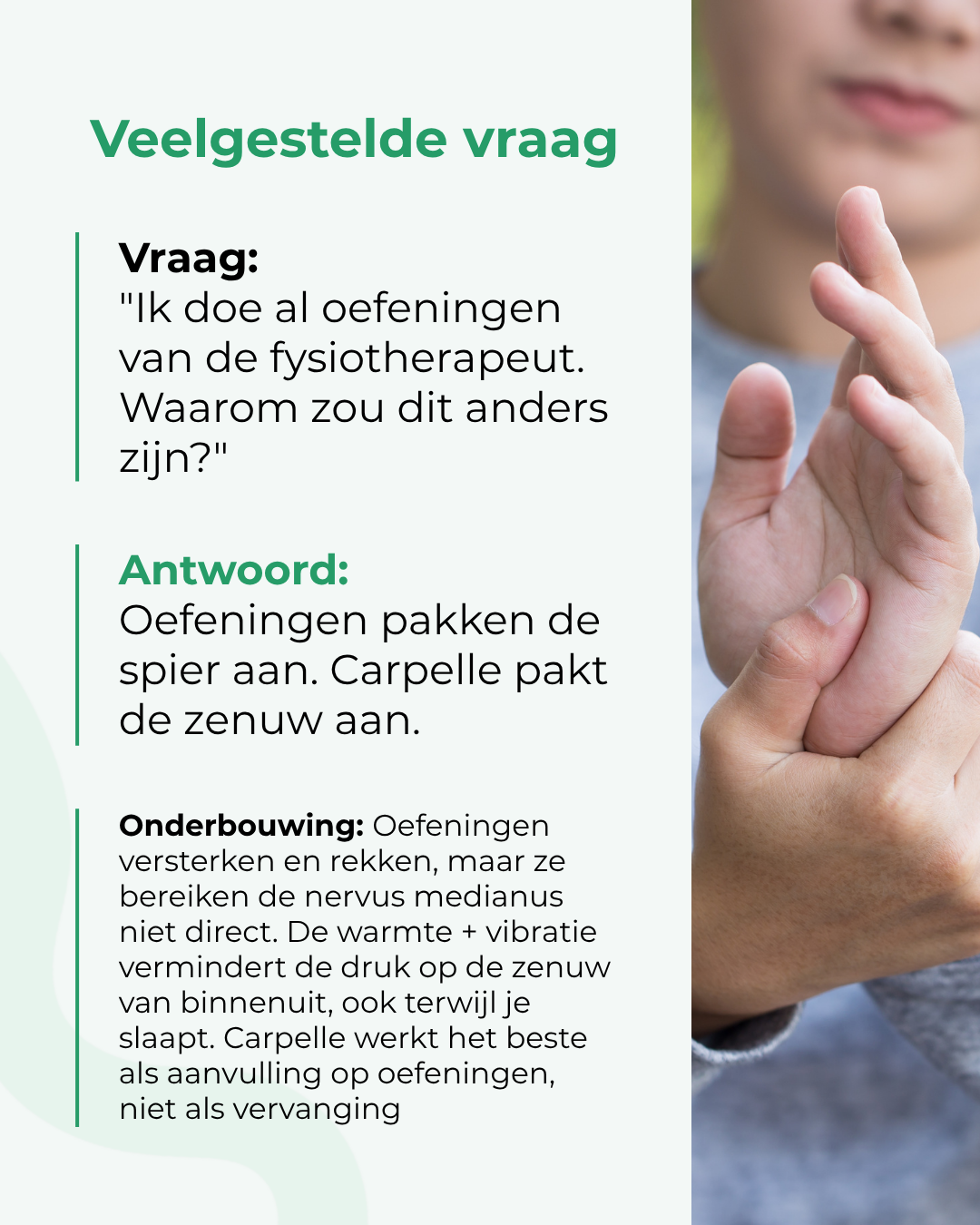 Carpelle - Zenuwtherapie voor je handen